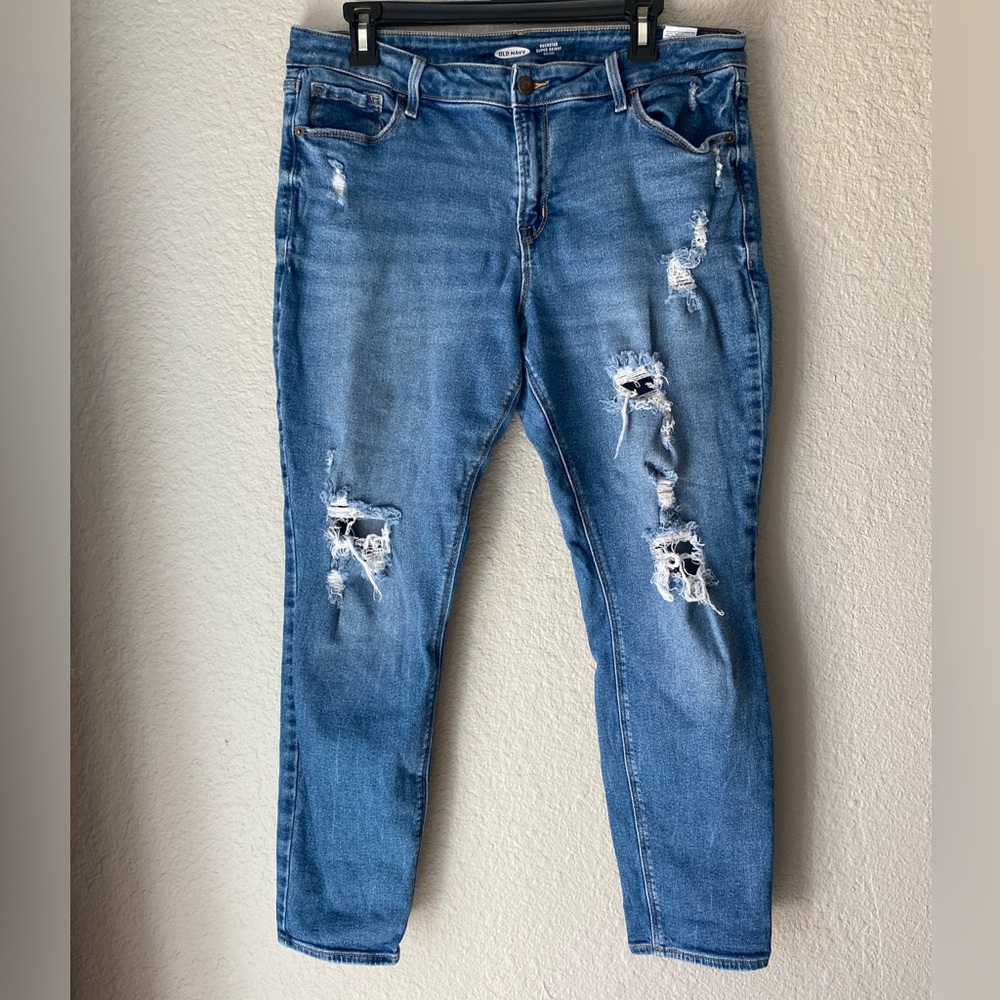 Old Navy Rockstar Super Skinny Mid-Rise Jeans